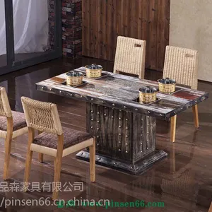 品森简约现代厂家直销 中式火锅桌子 餐厅专用桌椅
