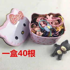kitty猫铁盒发皮圈厂家批发