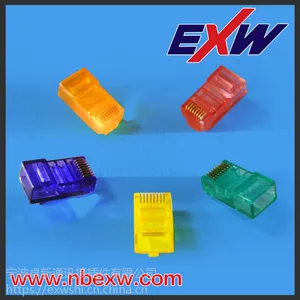 超五类六类RJ45水晶头,网络布线专用水晶头