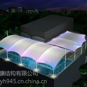 福州膜结构游泳馆,泉州膜结构景观棚施工