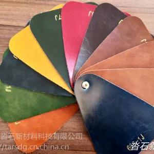 沓石新材料 耐磨耐刮油蜡皮纺棉绒底TS666人造革