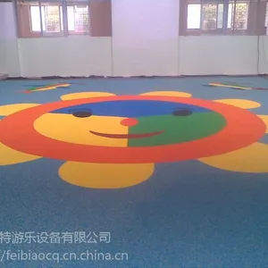 重庆、湖北利川、贵州户外地垫，小区健身房橡胶安全地胶，贝特颗粒状彩色地垫供应商