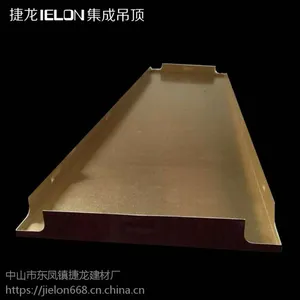 广东揭阳厂家直销150*600滚涂仿木纹走廊过道铝条扣