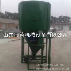 万能立式自吸式饲料搅拌机 鱼塘饲料粉碎搅拌机 振德 优惠热销