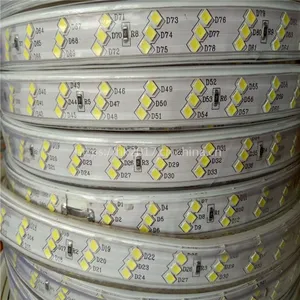 厂家直销透明高压220V 2835贴片120珠LED灯带家居客厅室内外防水软灯条