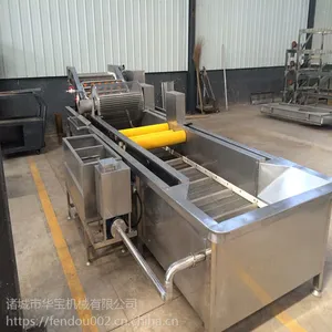 蔬菜网带式清洗机 全自动喷淋清洗就机