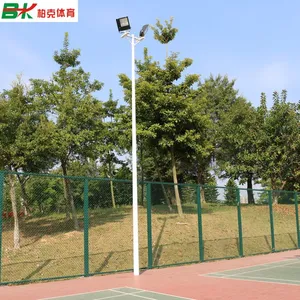 湖南室外8米球场灯杆批发/室外6米球场镀锌管灯柱直销