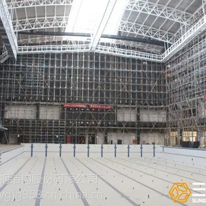 钢结构游泳馆工程施工厂家选三维钢构 专业钢结构安装团队