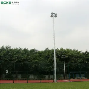 柏克体育灯杆6-15米定制 送货安装厂家
