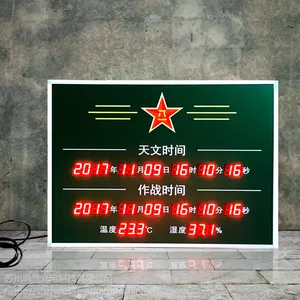 高清司法公检法***室温湿度显示屏温度湿度电子表LED电子看板
