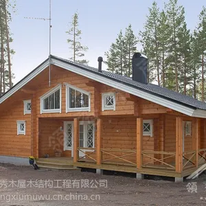定制防腐木木屋木房子别墅建造户外农家乐小木屋移动售货亭设备房