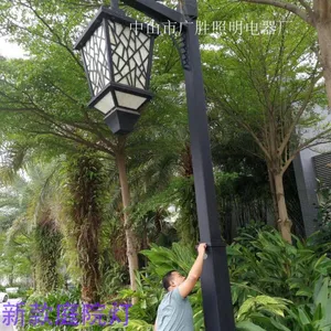 广胜照明直销新款led庭院灯 8米户外防水中式单头景观灯 路灯