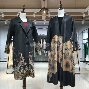******天开悟语女装折扣尾货走份18春季高端欧美风格上衣连衣裙大码女装一手货源批发