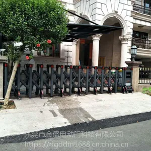 金盛电动门厂家 铝合金车库门 不锈钢卷帘门价格 金属整套卷闸门批发生产安装