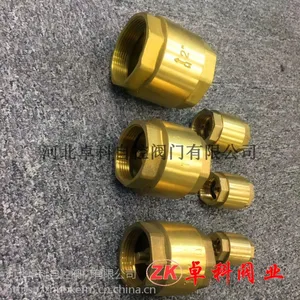 黄铜立式止回阀 弹簧止回阀 黄铜内外丝立式止回阀 弹簧逆止阀 防回流 倒流止回阀