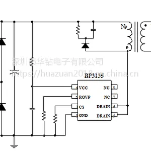 晶丰新出高精度PSR LED恒流驱动芯片 BP3135 原边反馈 系统成本极低