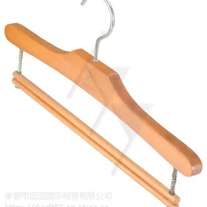 ***本色实木圆头女款衣架 厂家直销