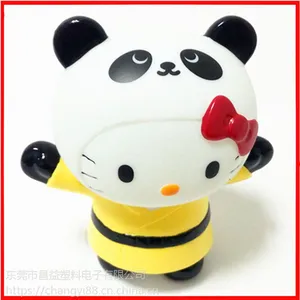 东莞搪胶玩具厂Q版红衣KT搪胶玩具公仔 卡通动漫周边搪胶玩具加工