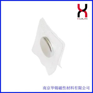 南京华锦 厂家热销服装隐形钕铁硼磁铁 包膜包塑料磁铁 环保服装PVC防水防锈磁扣