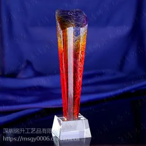 烤色水晶奖杯,酸洗水晶奖杯,斜面水晶奖杯,合金奖杯,合肥奖杯