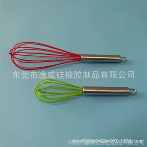 食品级硅胶打蛋器 家用手动搅拌器 不锈钢打蛋器手工肥皂搅拌器