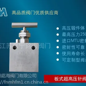 高性能直通式不锈钢高压板式针阀GJ11Y
