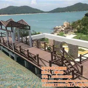 青岛中邦绿可(图)、塑木立柱、胶州塑木