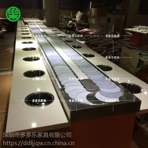 深圳厂家直销旋转小火锅 自煮麻辣烫串串香回转设备 简约现代