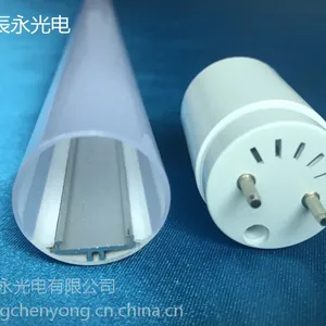 供应高品质T8日光灯全塑管外壳套件 通过UL认证双色管