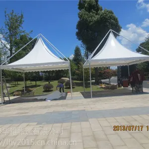 绿华雅供应吊顶篷吊顶房蓬厂家批发 尖顶帐篷户外遮阳展销婚庆聚会吊顶篷房欧式铝合金蓬