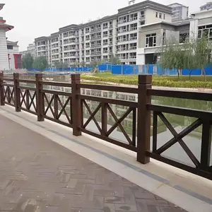 景观水泥仿木栏杆 CS-1700市政防腐混凝土护栏