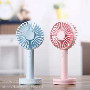 新品马卡龙手持小风扇 卡通大风力USB便携迷你多功能手持桌面小风扇 厂家直销