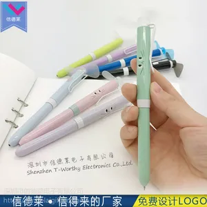 韩版文具风扇圆珠笔 办公及学生用风扇圆珠笔拨动开关金属风扇笔