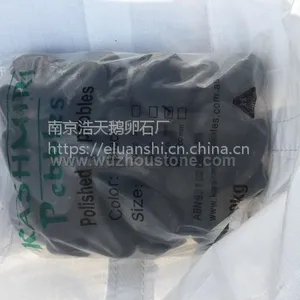 出口吨袋包装抛光黑色高亮雨花石