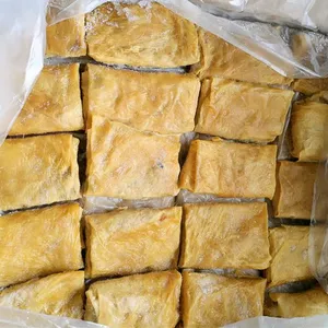 豆腐皮厂直销 杭州东坞山特产 金衣肉饼 豆制品速 冻食品8000g/箱