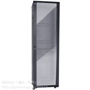 购旺42U服务器机柜19英寸标准网络机柜2米加厚型宽深600前玻璃后铁门