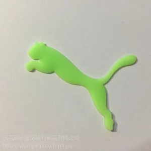 定制服装LOGO标签 商标硅胶 转烫标 模具硅胶标 3d夜光热转印商标