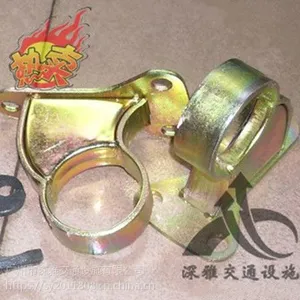 挡车杆钢管底座 彩钢底座 黄金座