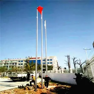 耀荣 供应不锈钢户外道路旗杆,福山区旗杆厂家
