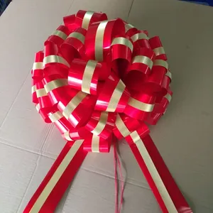 厂家批发红色大号汽车拉花/婚庆装鉓手拉花/水果篮拉花