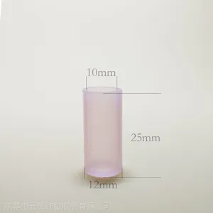 10*12*25耐高温硅胶胶套加工电子烟配件喷涂烤漆氧化保护管可定制