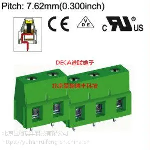 台湾DECA进联MB312-762M间距7.62铜芯欧规PCB接线端子/接插件