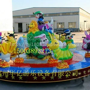 新型儿童游乐设备,动物转盘