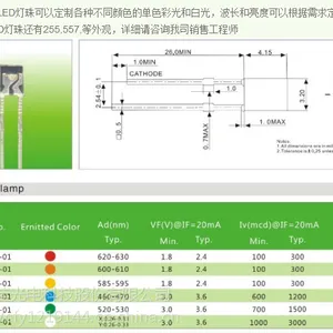 统佳234插件LED灯珠二极管