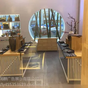 实木展厅展示柜制作工厂