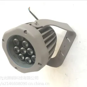 户外六边形RGB聚光照明 新款方形LED投光照灯 大型建筑圆形投光灯