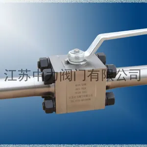 定做Q61N-320P三片式不锈钢高压对焊球阀