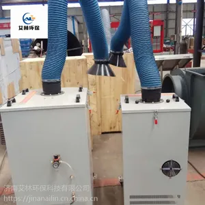 移动式旱烟净化器 工业车间电焊烟雾烟尘除尘器 双臂焊接吸烟器