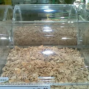 亚克力超市糖果食品盒子 透明有机玻璃散装干果盒 亚克力五谷杂粮盒子