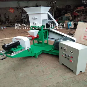 河北邢台鑫工50型猫粮饲料膨化机 宠物饲料膨化机 狗粮机